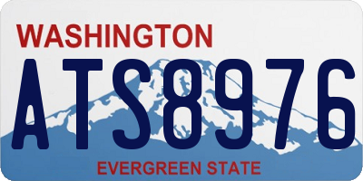 WA license plate ATS8976