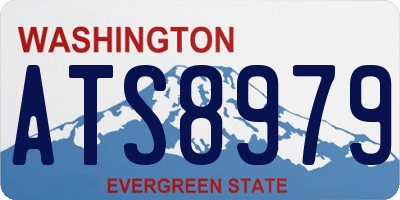 WA license plate ATS8979