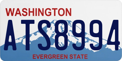 WA license plate ATS8994