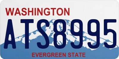 WA license plate ATS8995
