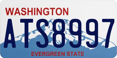 WA license plate ATS8997