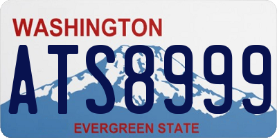WA license plate ATS8999