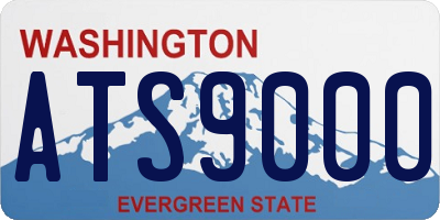 WA license plate ATS9000