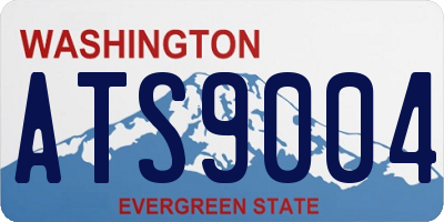 WA license plate ATS9004