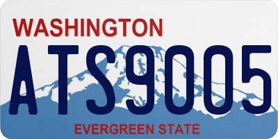 WA license plate ATS9005