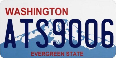WA license plate ATS9006