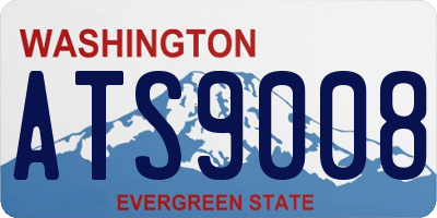 WA license plate ATS9008