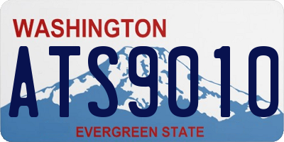 WA license plate ATS9010