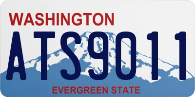 WA license plate ATS9011