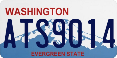 WA license plate ATS9014