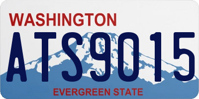 WA license plate ATS9015