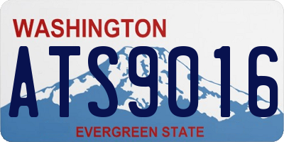 WA license plate ATS9016