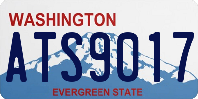 WA license plate ATS9017