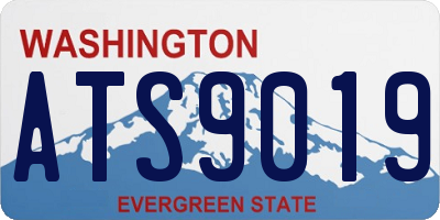 WA license plate ATS9019