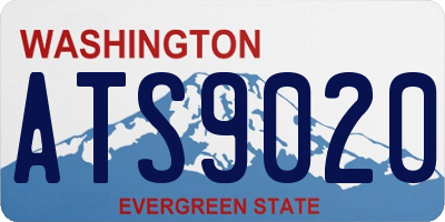 WA license plate ATS9020