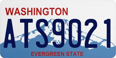 WA license plate ATS9021