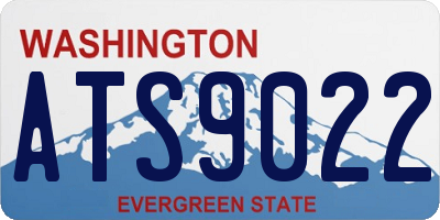 WA license plate ATS9022