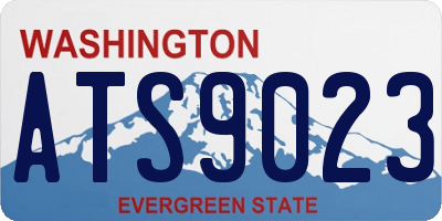 WA license plate ATS9023