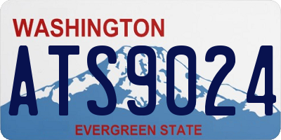 WA license plate ATS9024