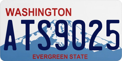 WA license plate ATS9025