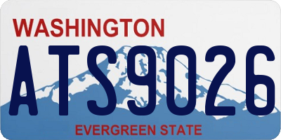 WA license plate ATS9026