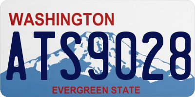 WA license plate ATS9028