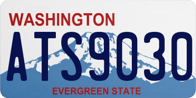WA license plate ATS9030