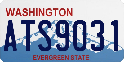WA license plate ATS9031