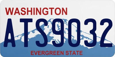 WA license plate ATS9032