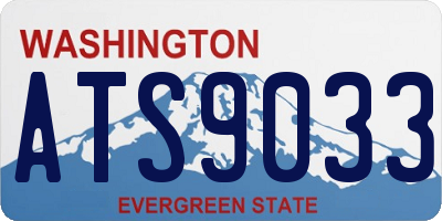 WA license plate ATS9033