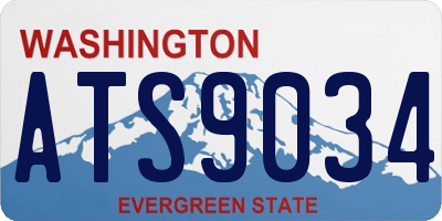 WA license plate ATS9034