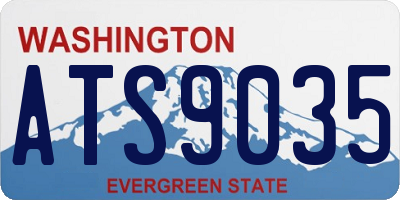 WA license plate ATS9035