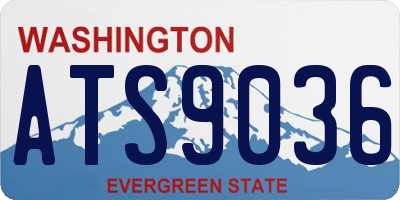 WA license plate ATS9036