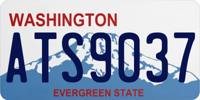 WA license plate ATS9037
