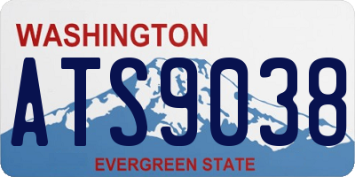 WA license plate ATS9038