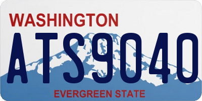 WA license plate ATS9040