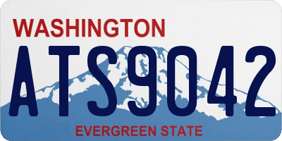 WA license plate ATS9042
