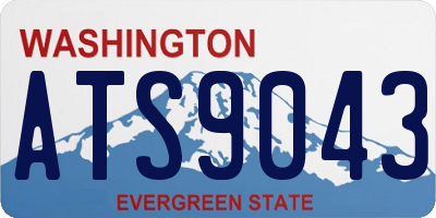 WA license plate ATS9043