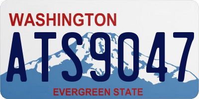 WA license plate ATS9047