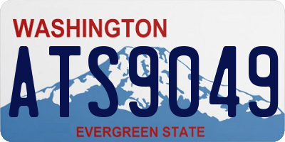 WA license plate ATS9049