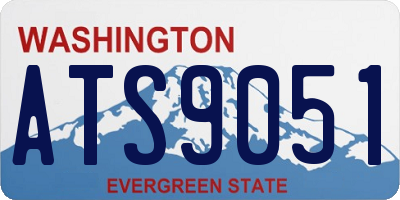 WA license plate ATS9051