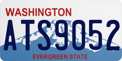 WA license plate ATS9052
