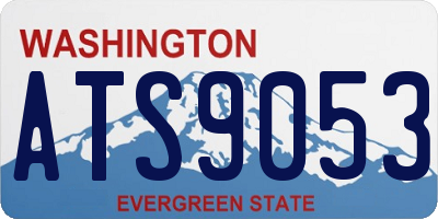 WA license plate ATS9053