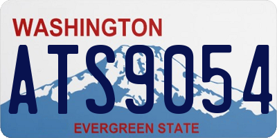 WA license plate ATS9054