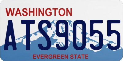 WA license plate ATS9055