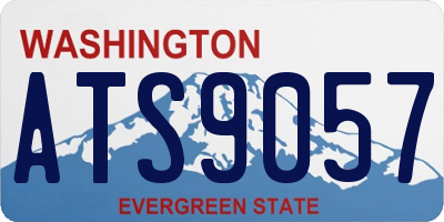 WA license plate ATS9057
