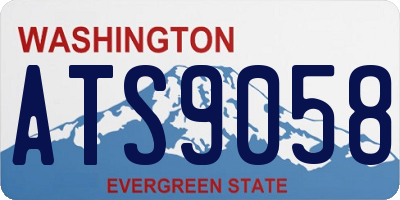 WA license plate ATS9058