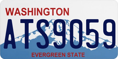 WA license plate ATS9059