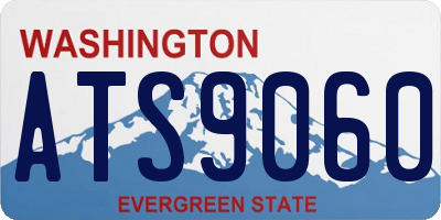 WA license plate ATS9060