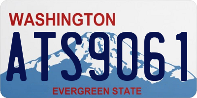 WA license plate ATS9061